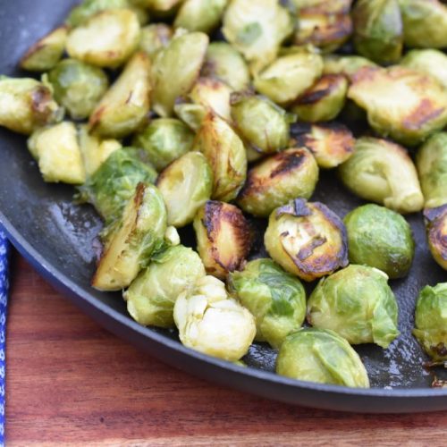 Rosenkål på panden - stegte rosenkål