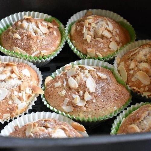 Æblemuffins i airfryer med kanel - nem opskrift