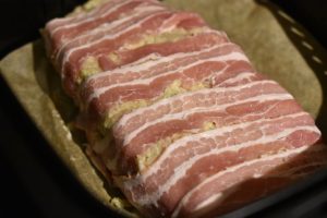 Forloren hare i airfryer med bacon - opskrift