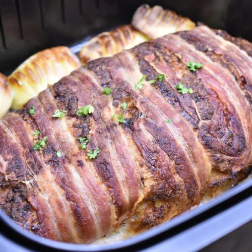 Forloren hare i airfryer med bacon - opskrift