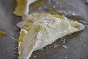 Æblefisk - butterdej med æbler og marcipan