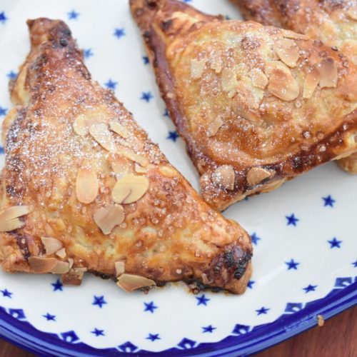 Æblefisk - butterdej med æbler og marcipan