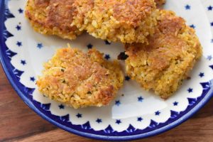 Risfrikadeller - sprøde vegetarfrikadeller med ris