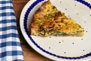 Spinattærte med hytteost - nem tærte uden kød