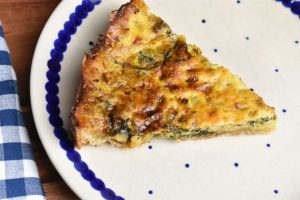 Spinattærte med hytteost - nem tærte uden kød