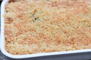 Rytterkage - chokoladekage med kokos karamel