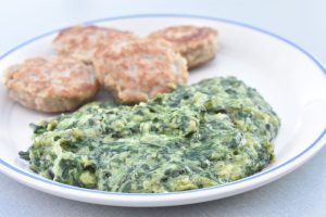 Stuvet spinat - nem opskrift med mælk