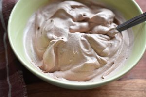 Flødeskum med Nutella - mousse skum til kager