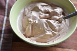 Flødeskum med Nutella - mousse skum til kager