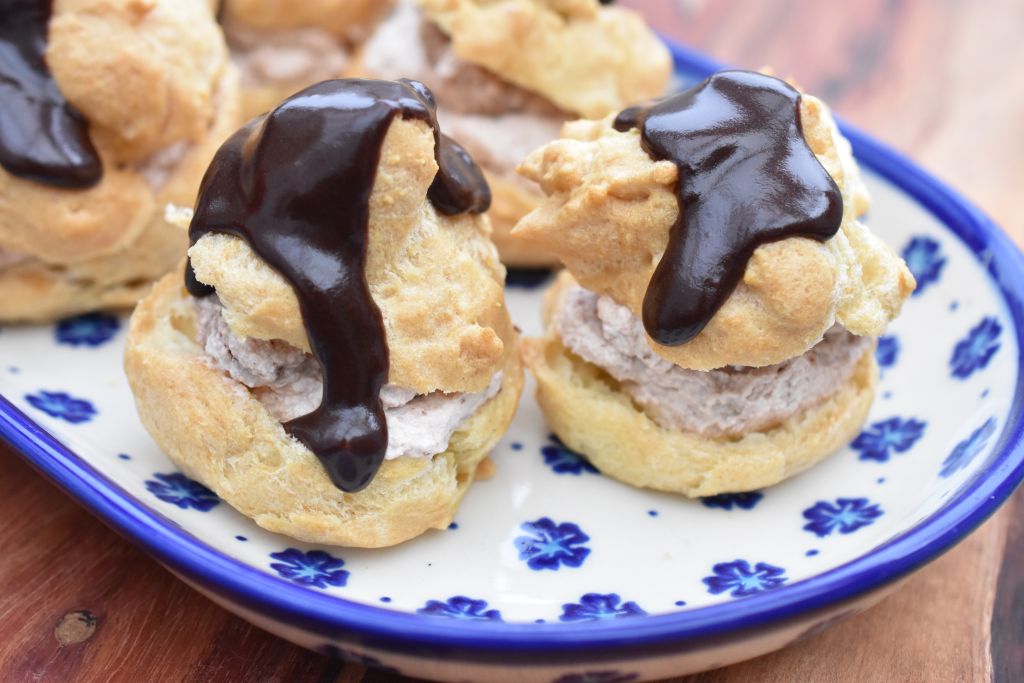 Vandbakkelse i airfryer med fyld - opskrift