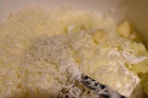 Fyldte bagte kartofler - dobbeltbagte kartofler