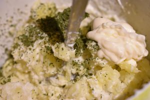 Fyldte bagte kartofler - dobbeltbagte kartofler