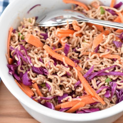 Nudelsalat - nem opskrift på kold asiatisk nudelsalat