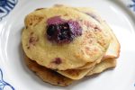 Blåbær pandekager - amerikanske pandekager med blåbær