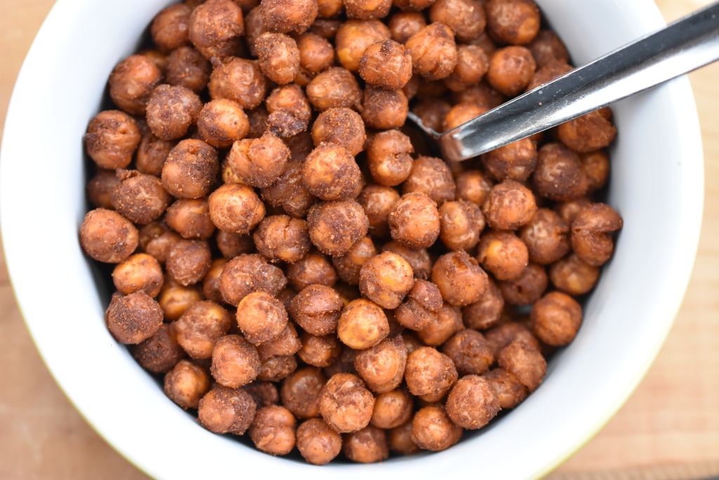 Ristede kikærter i airfryer el. ovn - sprød snack