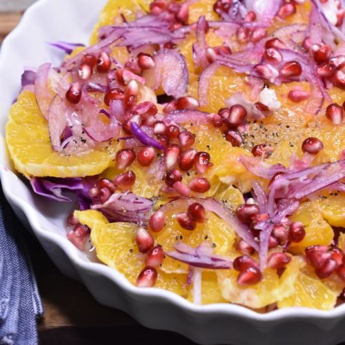 Appelsinsalat - nem opskrift på appelsin salat