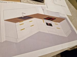 Nyt køkken på vej i sommerhuset