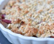 Æblecrumble i airfryer - crumble æblekage