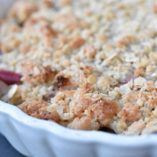 Æblecrumble i airfryer - crumble æblekage