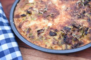 Tærte i airfryer - opskrift på porretærte med nem tærtedej