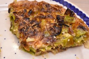 Tærte i airfryer - opskrift på porretærte med nem tærtedej