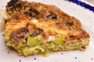 Tærte i airfryer - opskrift på porretærte med nem tærtedej