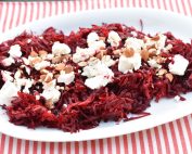 Rødbedesalat - nem rødbede salat med æbler og feta