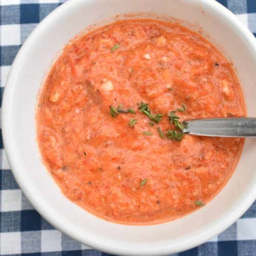 Romesco sauce - spansk tapas dip med grillet peberfrugt