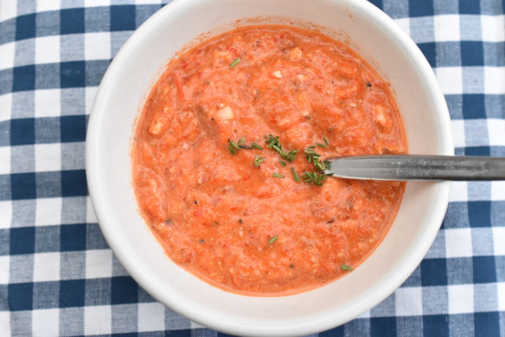 Romesco sauce - spansk tapas dip med grillet peberfrugt