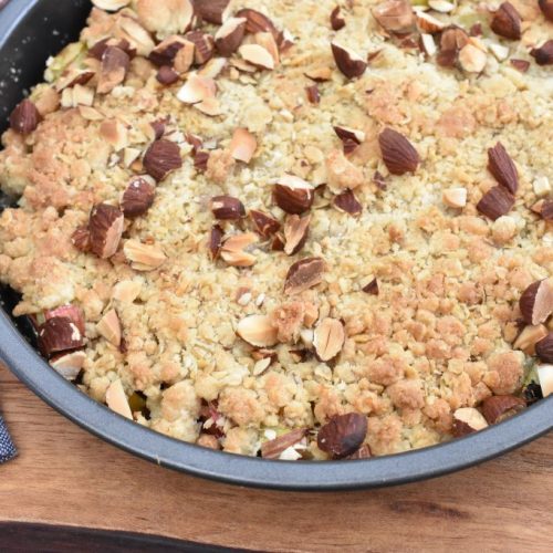 Rabarber crumble i airfryer - opskrift