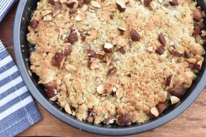 DSC_3439 • nogetiovnen.dk Rabarbercrumble i airfryer - opskrift