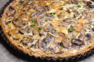 Champignontærte - nem opskrift på tærte med champignon