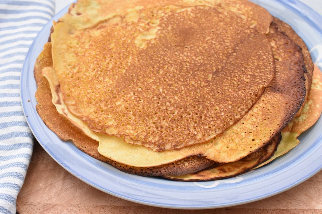 Majspandekager - opskrift på glutenfri pandekager med majsmel