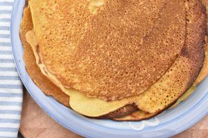 Majspandekager - opskrift på glutenfri pandekager med majsmel