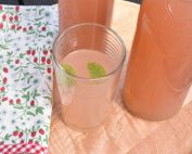 Rabarber lemonade - nem opskrift på pink lemonade drink