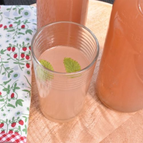 Rabarber lemonade - nem opskrift på pink lemonade drink