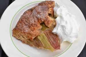 Rabarbergalette - nem opskrift på sprød galette med rabarber