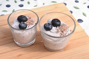 Blåbær cheesecake i glas - nem opskrift uden husblas