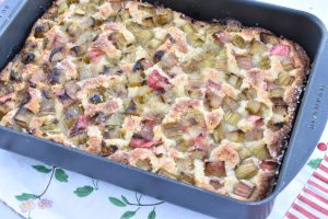 Frangipane tærte med rabarber - rabarbertærte med mandelcreme