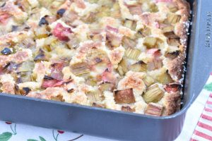 Frangipane tærte med rabarber - rabarbertærte med mandelcreme