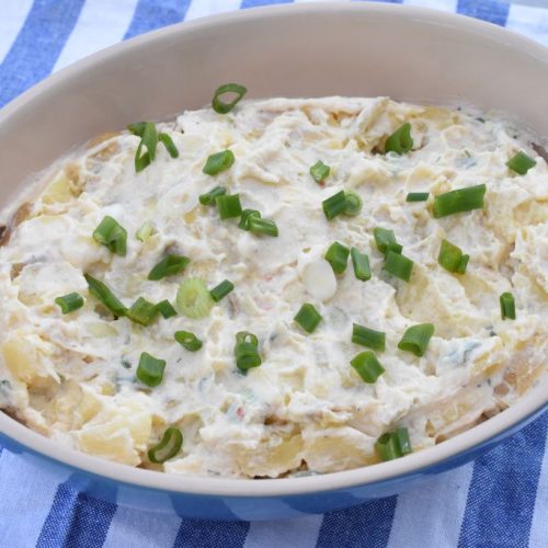 Kold kartoffelsalat med Pikantost - pikant kartoffelsalat