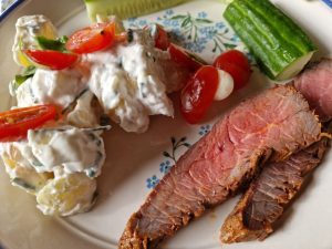 Flanksteak i airfryer - nem opskrift på flank steak