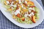 DSC_3772 • nogetiovnenstaging.com Salat med fersken og mozzarella - nem ferskensalat opskrift