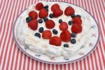 Pavlova i airfryer - opskrift på marengsbund