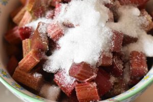 Sommerkage - kage med rabarber