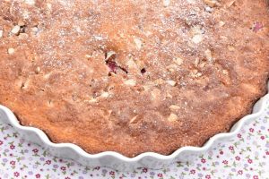 Sommerkage - kage med rabarber