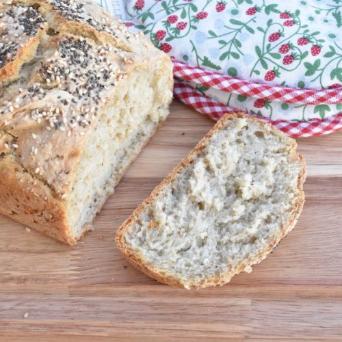 Æltefrit brød i form - franskbrød af nem æltefri dej