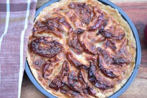 Æbletærte i airfryer med nem mørdej - sprød og lækker