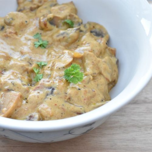 Champignon a la creme opskrift - flødestuvet champignon