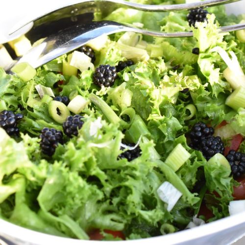 Salat med brombær - nem brombærsalat